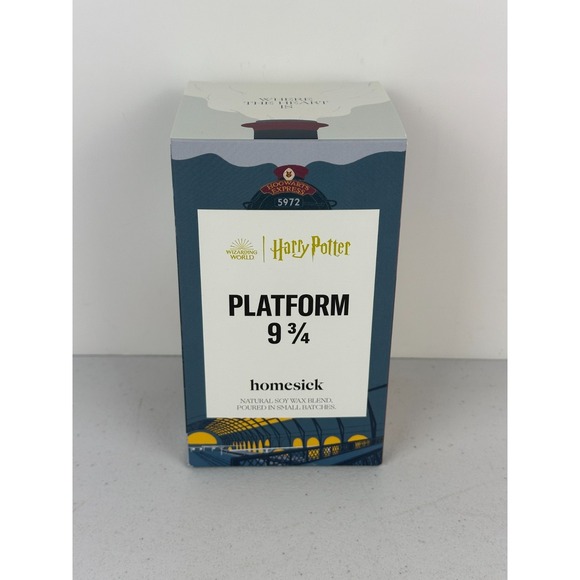 Homesick Other - Homesick Harry Potter Platform 9 ¾™ Candle Wizarding World Retired NEW